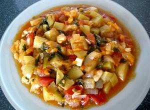 Рецепт овощного рагу с кабачками и мясом