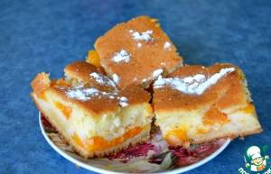 Рецепт пирога с абрикосами на кефире