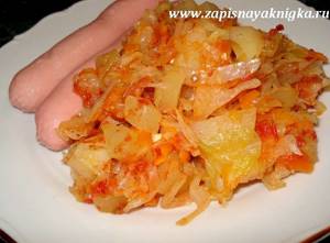 Рецепт рагу из кабачков с картофелем и капустой