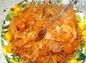 Рецепт рагу с мясом и картошкой и капустой