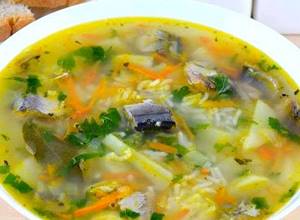 Рецепт рыбного супа из консервов сайры