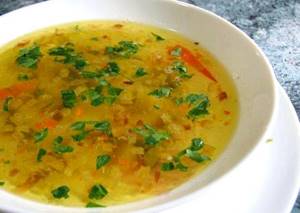 Рецепт с фото суп с зеленым горошком