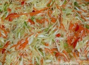 Рецепт салата из свежей моркови и капусты