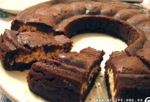 Рецепт шоколадный пирог с творогом с фото
