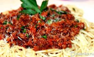 Рецепт спагетти болоньезе классический