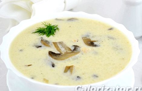 Рецепт супа грибного с плавленным сыром