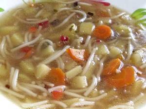Рецепт супа с макаронами и картошкой