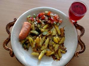 Рецепт жареной картошки на сковороде с луком