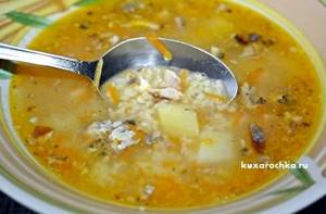 Рыбный суп из консервов рецепт с фото с пшеном