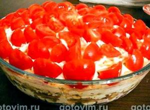 Салат красная шапочка рецепт с помидорами