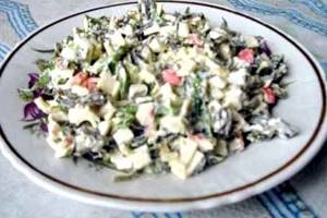 Салат морской рецепт с морской капустой