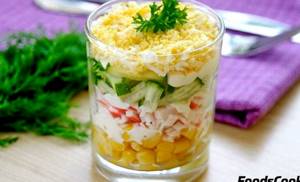 Салат с кукурузой и крабовыми палочками рецепт классический рецепт