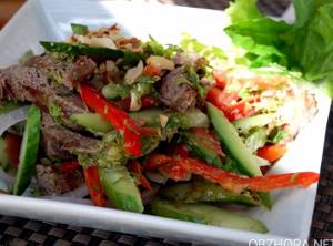 Салат тайский с говядиной рецепт с фото