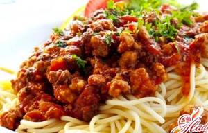 Спагетти болоньезе рецепт с фото с фаршем
