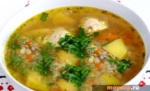 Суп гречневый с курицей рецепт с фото пошагово