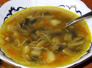 Суп грибной с шампиньонами рецепт с фото
