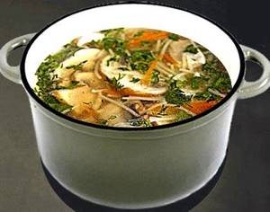 Суп из шампиньонов с вермишелью рецепт пошаговый