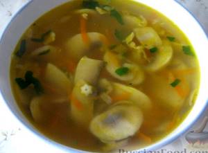 Суп из шампиньонов свежих рецепт с фото