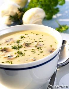 Суп пюре из белых грибов со сливками рецепт