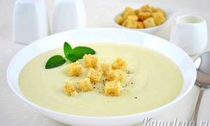 Суп-пюре из цветной капусты со сливками рецепт с фото