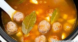 Суп с фрикадельками рецепт с фото и рисом