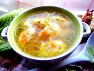Суп с клёцками сырными пошаговый рецепт с фото