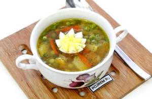 Суп с зеленым горошком замороженным рецепт