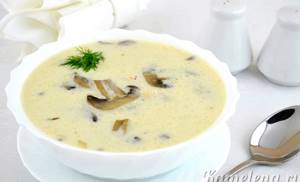 Сырный суп рецепт с плавленным сыром и грибами с фото