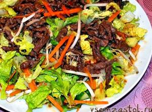 Тайский салат с говядиной рецепт с фото
