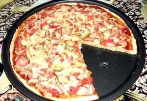 Тесто для пиццы рецепт с фото без дрожжей на кефире