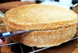 Торт из бисквитных коржей рецепт с фото со сгущенкой