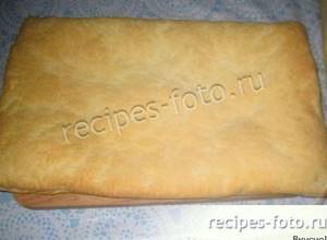 Торт наполеон из слоеного теста со сгущенкой пошаговый рецепт с фото