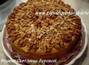 Торт ореховый рецепт со сгущенкой фото рецепт
