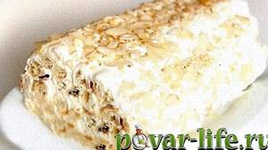 Торт полено из слоеного теста со сгущенкой рецепт с фото