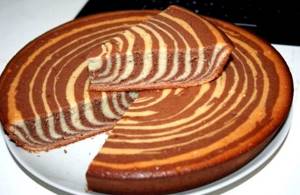 Торт зебра торт на сметане рецепт с фото
