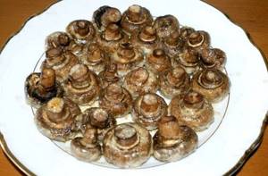 Запеченные грибы в духовке рецепт с фото